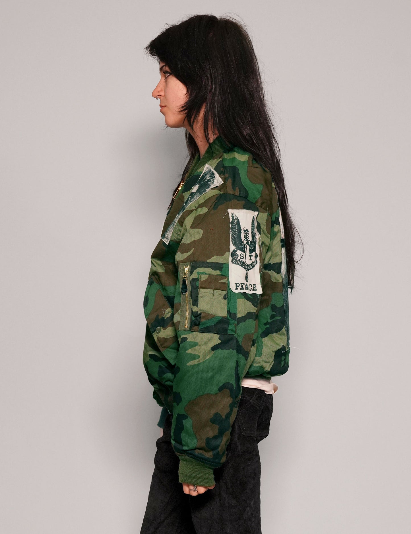 MA 1 Patched Bomber in Camo
