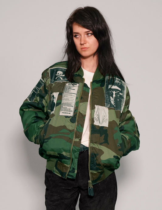 MA 1 Patched Bomber in Camo