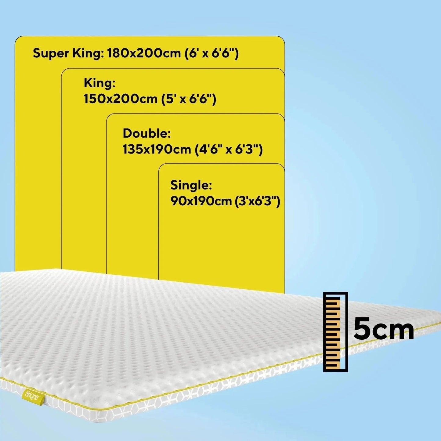 Brightr® Aurora Best Mattress Topper for Back Pain