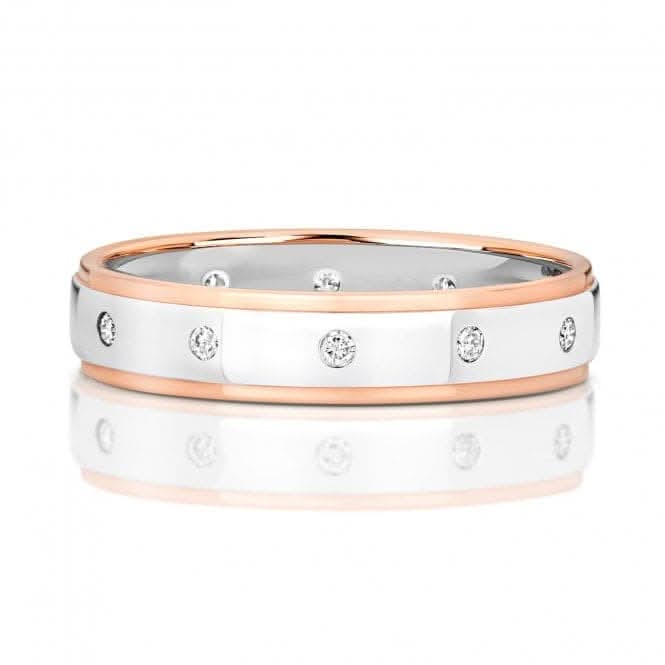 Wedding Band 9ct Diamond Wedding Band 4.1mm Ring RD716WR