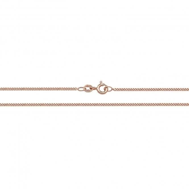 9ct Rose Gold Close Curb Chain CH486R