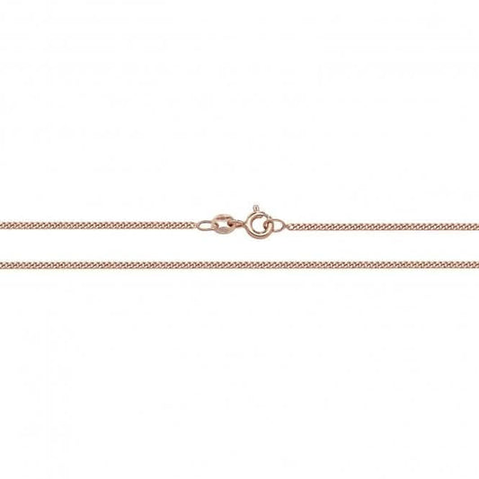 9ct Rose Gold Close Curb Chain CH486R