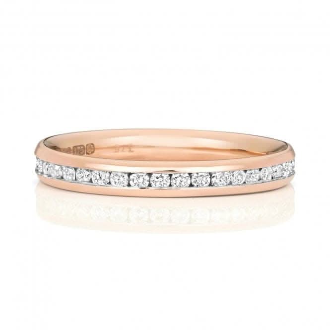 Wedding Band 9ct Rose Gold Diamond Eternity Ring W230R/I