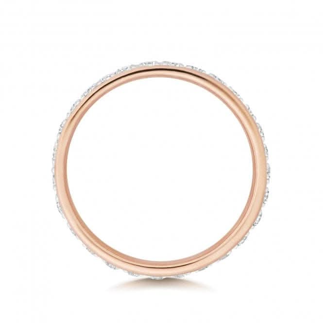 Wedding Band 9ct Rose Gold Diamond Eternity Ring W234R/I