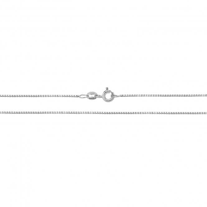 9CT White Gold Box Chain CH430W