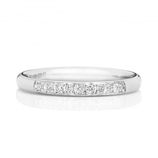 Wedding Band 9ct White Gold Diamond Eternity Ring W221W/I
