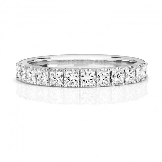 Wedding Band 9ct White Gold Diamond Half Eternity Ring WQ270W