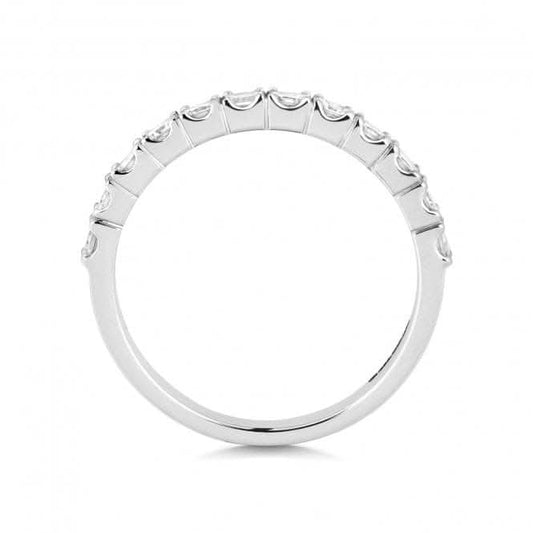 Wedding Band 9ct White Gold Diamond Half Eternity Ring WQ270W