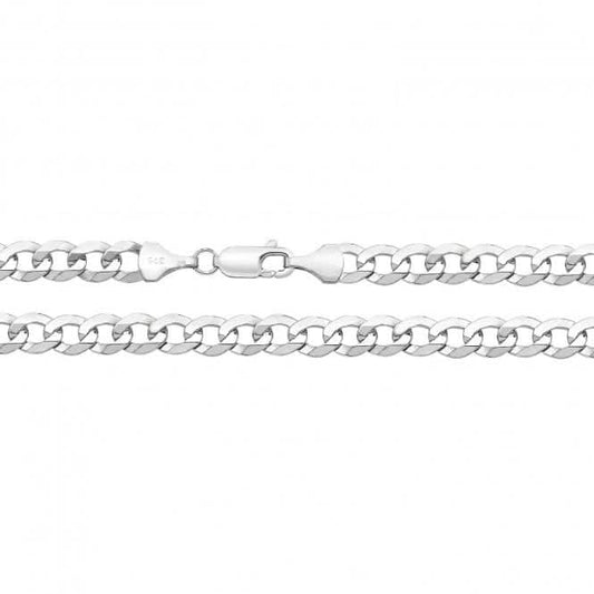 9ct White Gold Boulevard Curb Chain CH441W