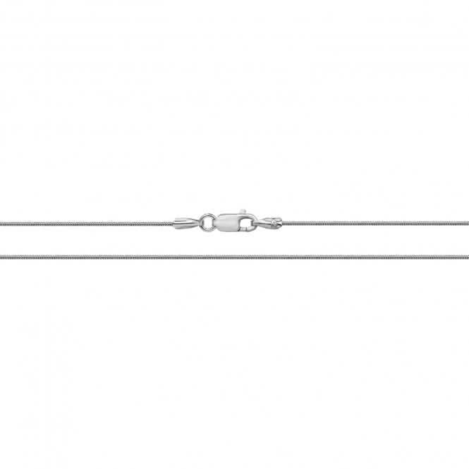 9ct White Gold Round Snake Chain CH426W