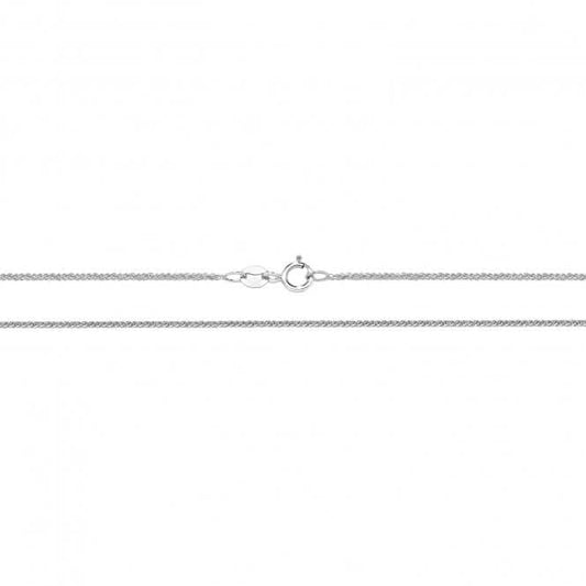 9CT White Gold Wheat Chain CH224W