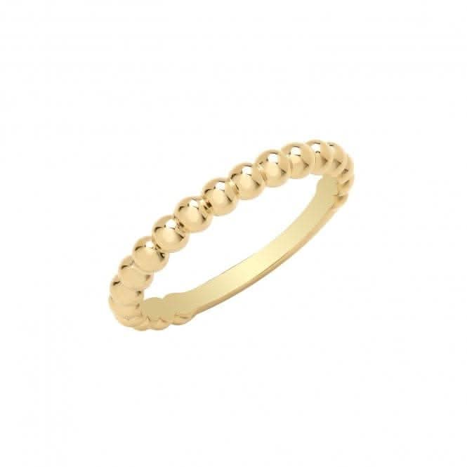 9ct Yellow Gold 2.5mm Bobble Ring RN1667