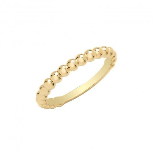 9ct Yellow Gold 2.5mm Bobble Ring RN1667