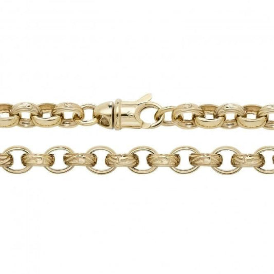 9ct Gold Cast Belcher Chain CH460
