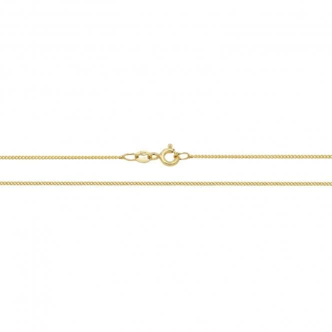 9CT Yellow Gold Close Curb Chain CH160