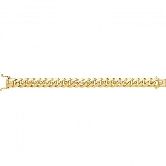 9CT Yellow Gold Cuban Chain 400 Gauge CH449