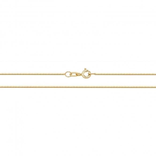 9ct Yellow Gold DC Snake Chain Necklace