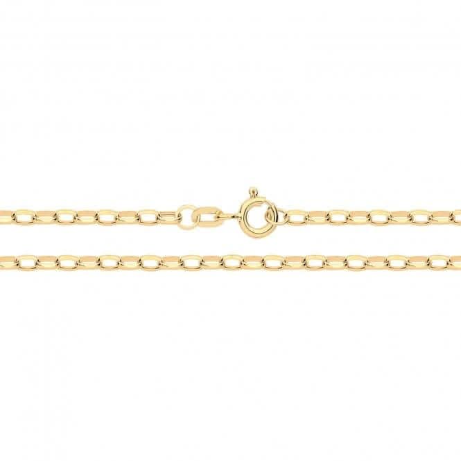 9ct Yellow Gold Diamond-Cut Belcher Chain CH370