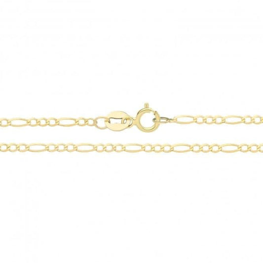 9CT Yellow Gold Figaro Chain CH138