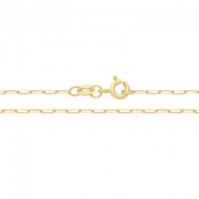 9CT Gold Paperclip Chain Necklace