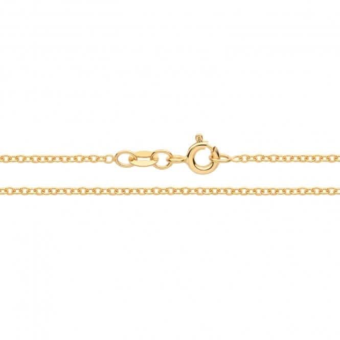9ct Yellow Gold Rolo Chain Necklace CH562
