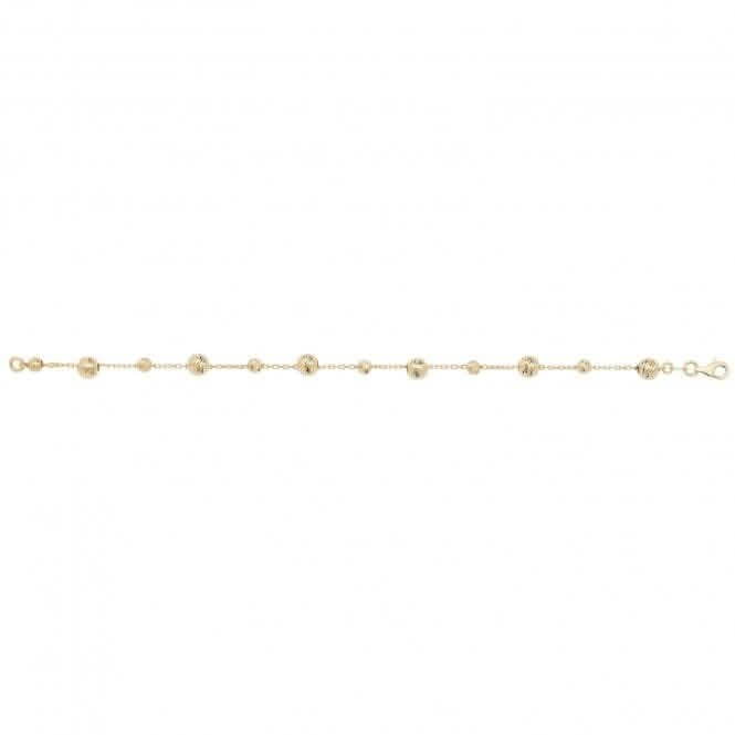 9ct Yellow Gold Ladies Dc Bracelet NK084B