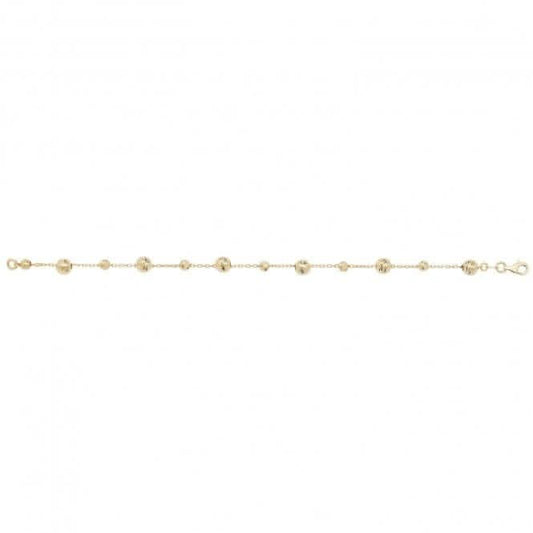 9ct Yellow Gold Ladies Dc Bracelet NK084B