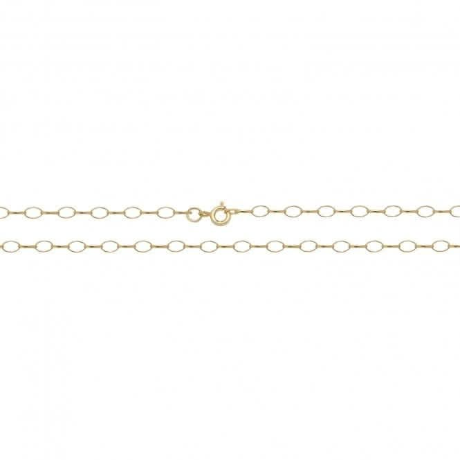 9ct Yellow Gold Oval Belcher Chain