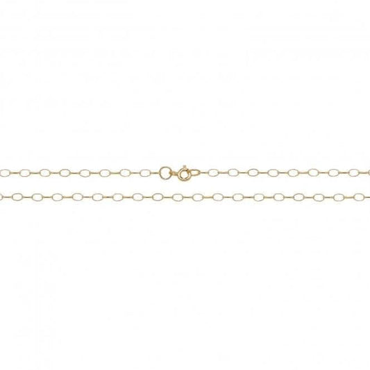 9ct Yellow Gold Oval Belcher Chain