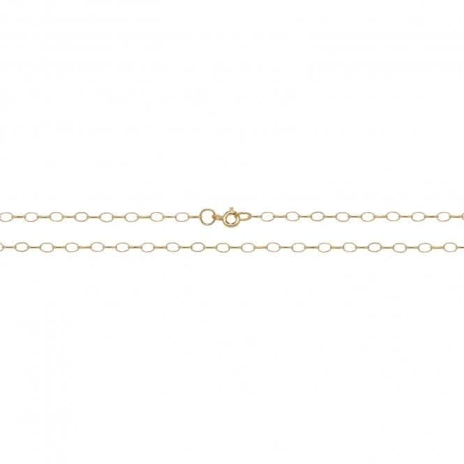 9ct Gold Oval Belcher Chain CH105