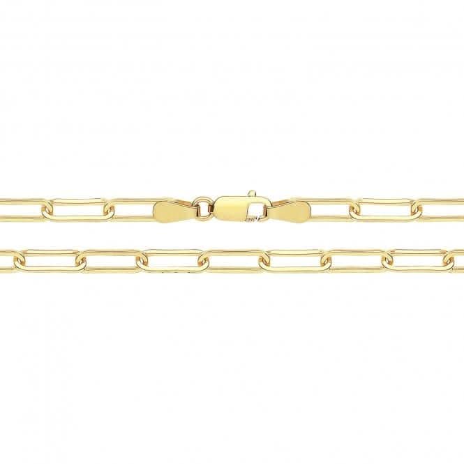 9ct Yellow Gold Paperclip Chain 070 CH542