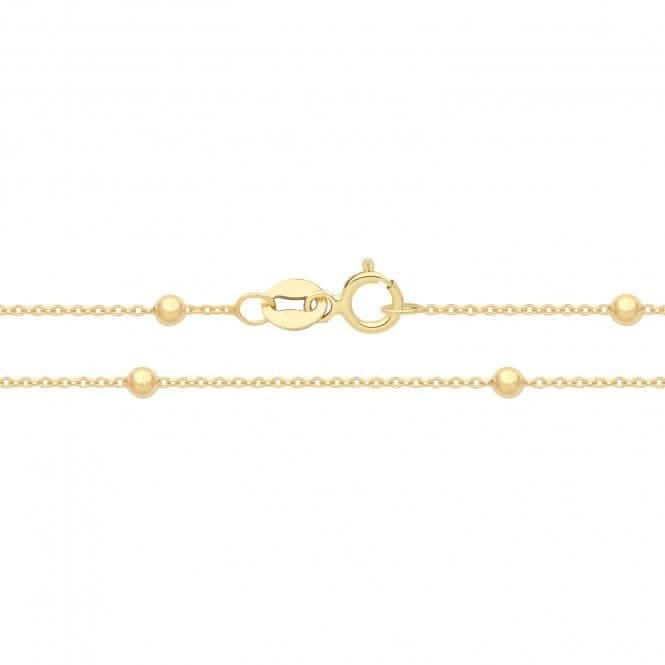 9ct Yellow Gold Rolo Bead Chain CH574