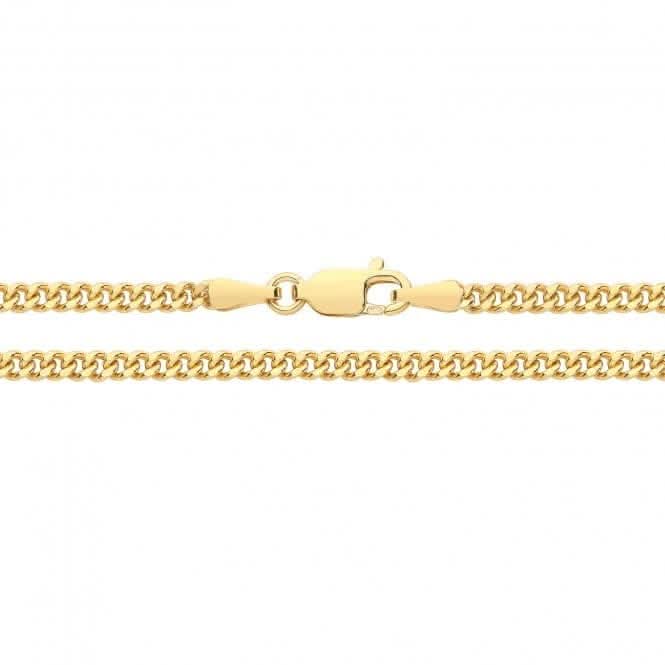 9ct Gold Semi Solid Close Curb Chain CH280