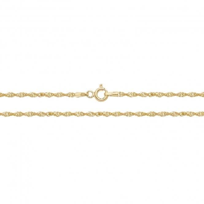 9CT Yellow Gold Singapore Chain CH222