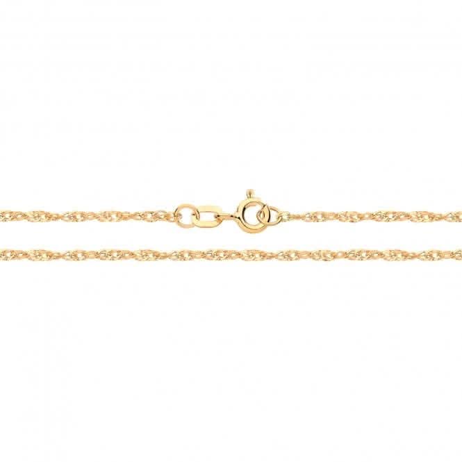 9ct Yellow Gold Singapore Lightweight Hollow Chain