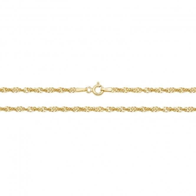 9ct Yellow Gold Singapore Chain CH223