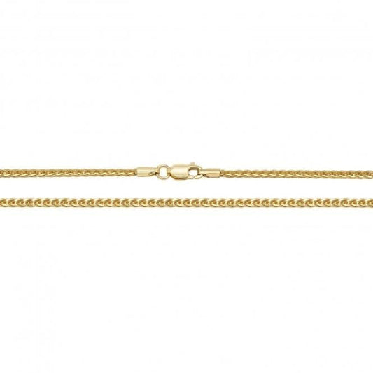 9CT Yellow Gold Spiga Chain CH488