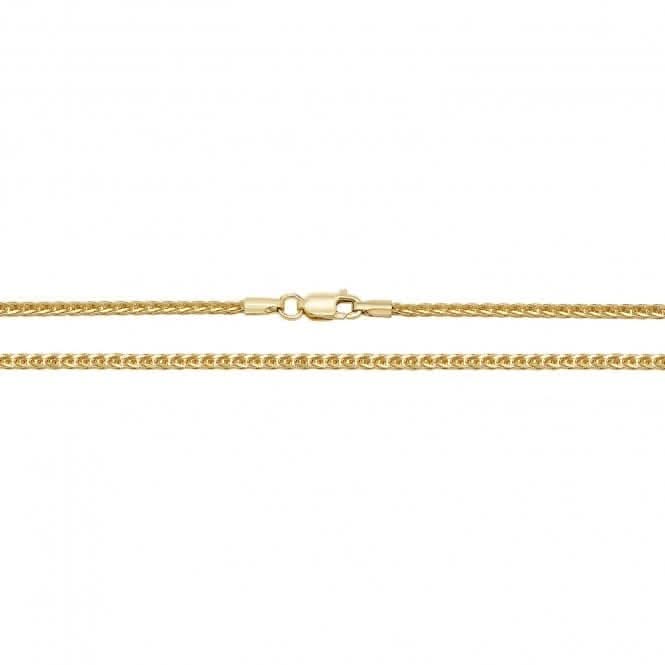 9CT Yellow Gold Spiga Chain CH488