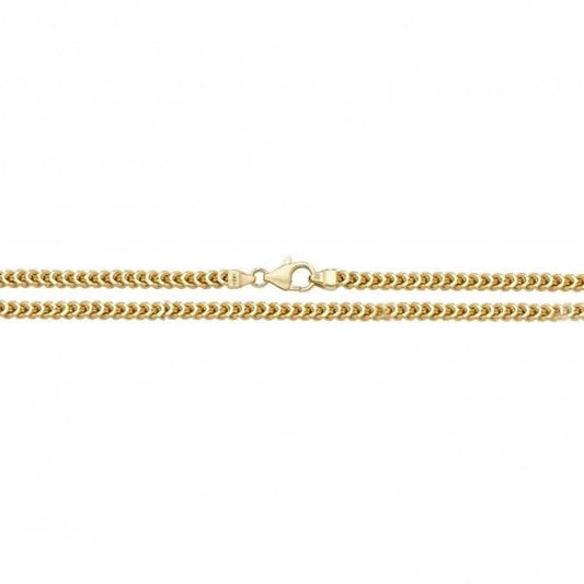 9ct Gold Square Franco Chain CH496