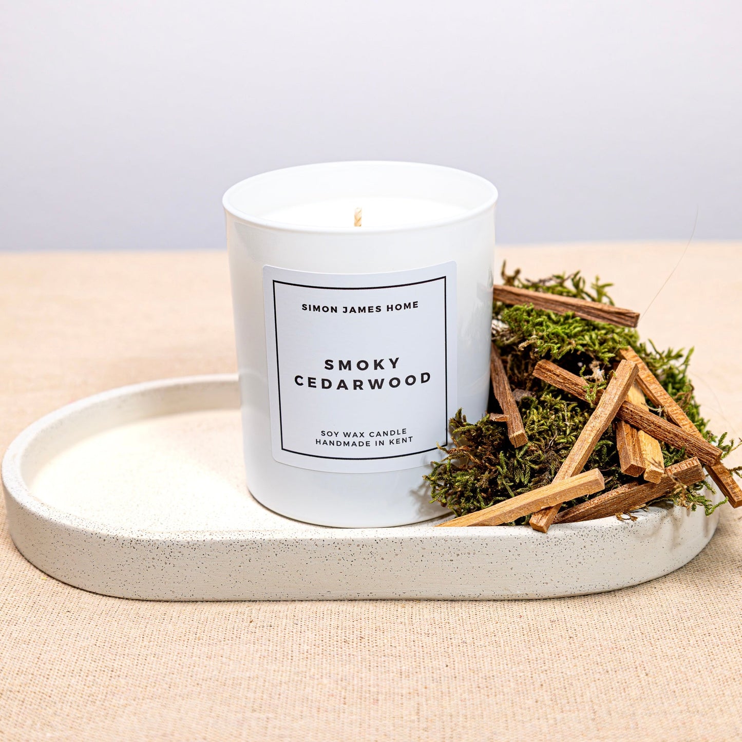 Smoky Cedarwood Handmade Soy Wax Candle