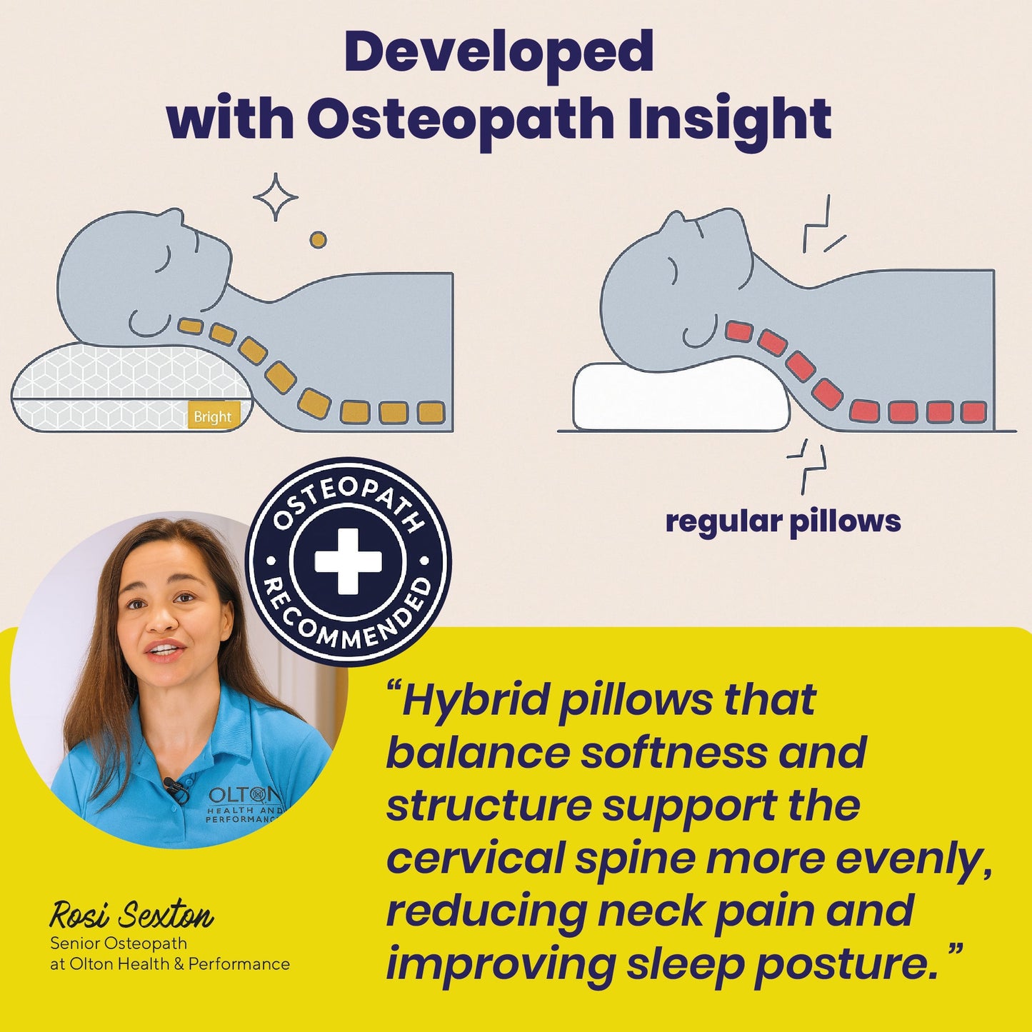 Brightr® MoonHug Adjustable Memory Foam pillow Bundle