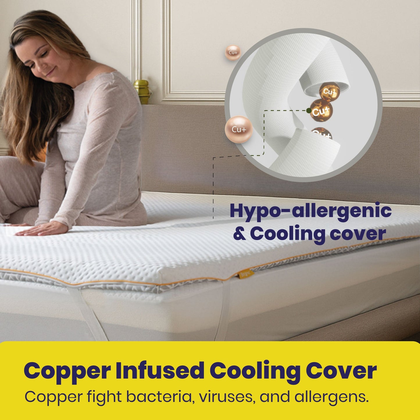 Brightr® Aurora Best Mattress Topper for Back Pain