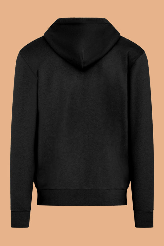 Embroidered P Zip-Up Hoodie