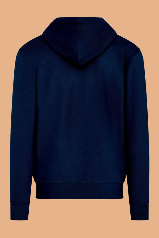 Embroidered P Zip-Up Hoodie