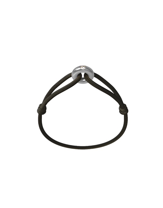 Silver Soho Diamond Cord Bracelet