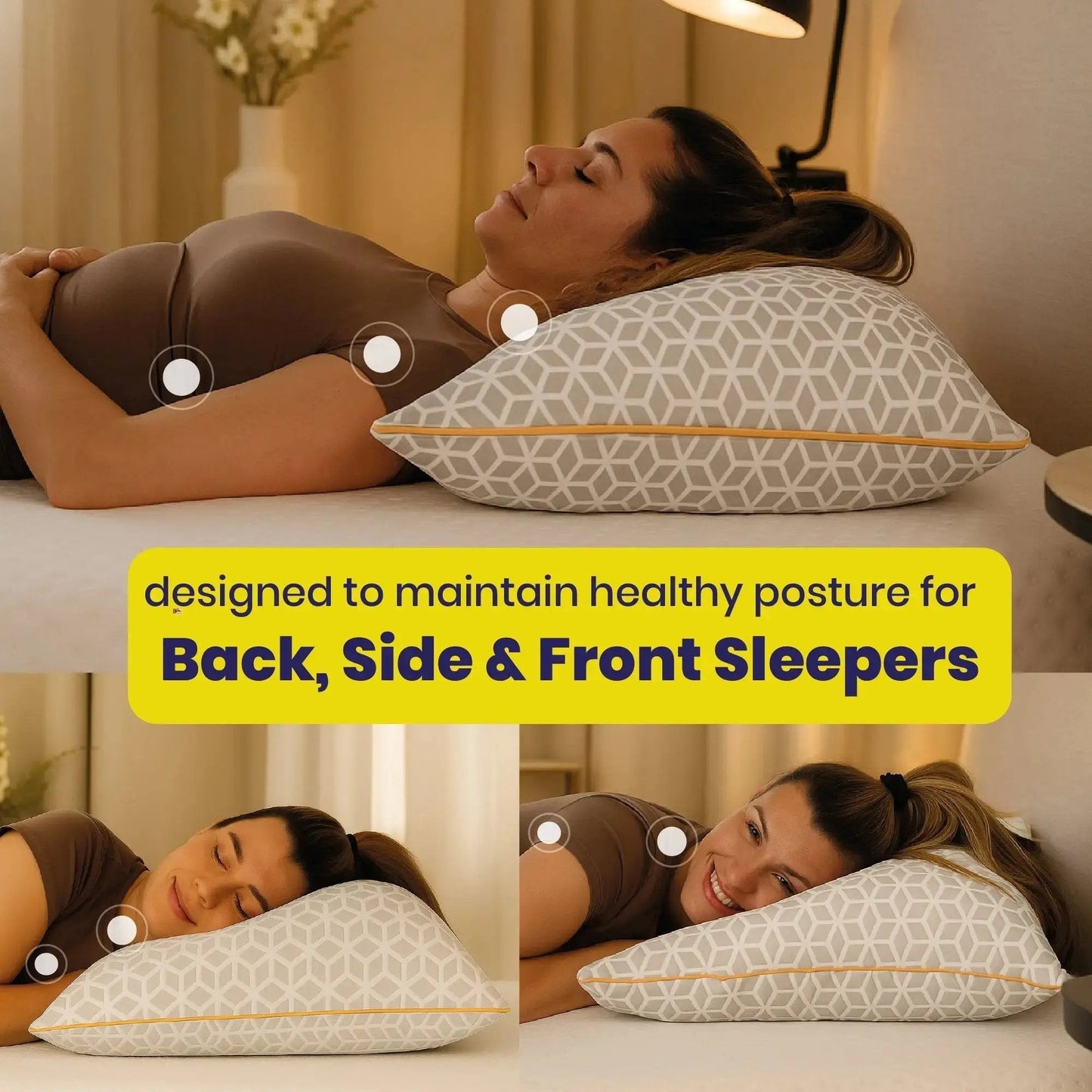 Brightr® Luna Best Adjustable Memory Foam pillow