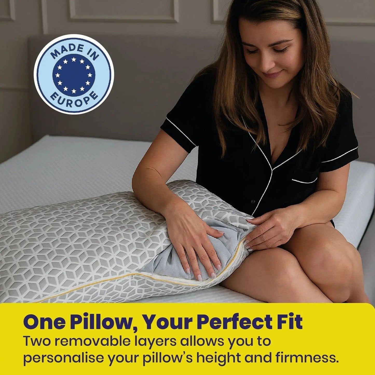 Brightr® Luna Adjustable Memory Foam pillow