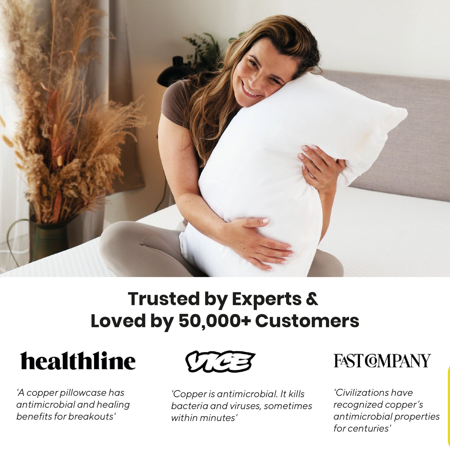 Brightr® Copperdefense Eucalyptus Silk Pillowcase | Anti-Aging, Anti-Acne, Cooling