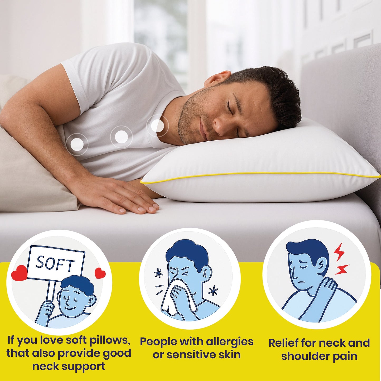 Brightr® Nox Vegan Down Alternative pillow