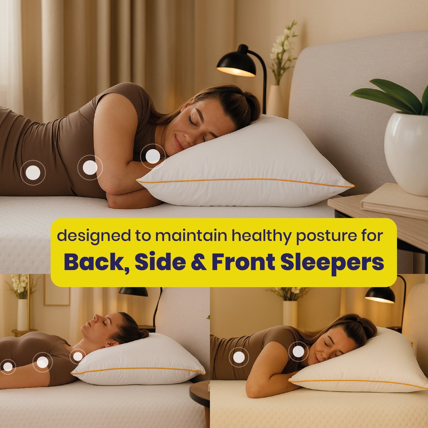 Brightr® Sleep Nox Adjustable pillow double pack